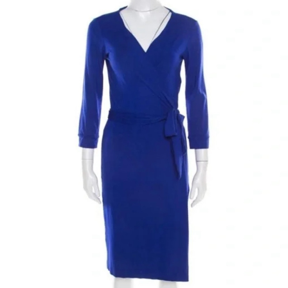 Royal Purple Dianne von Furstenberg Julian Wrap Dress Size 4
